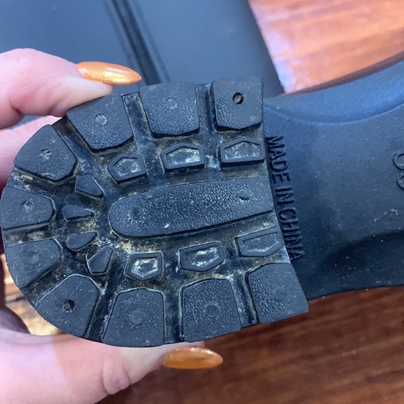 Black Tall Rain Boots - Picture 6 of 12